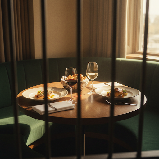 Gourmet Indian plate with vibrant saffron rice and artisanal curries presented on elegant ceramic with gold accents